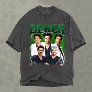 Derek Shepherd Shirt, Comfort Colors Shirt, Derek Shepherd Retro TShirt, Derek Shepherd Fan Gift, Vintage 90s Shirt, Bootleg Shirt