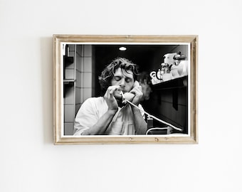 Marco Pierre White Poster, Retro Kitchen Decor, Black and White Photography (Digital Download)