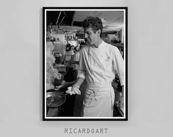 Culinary Explorer Print, Kitchen Decor, Black and White Photography, Travel Foodie Gift, Digital Download