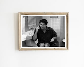 Affiche drôle de salle de bain « Friends », art Restroom Meme (téléchargement numérique)