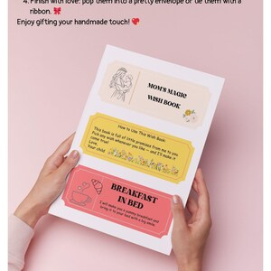 Moms Magic Coupon Book Download Afdrukbaar cadeau voor moeder Gemaakt cadeau Diy cadeau