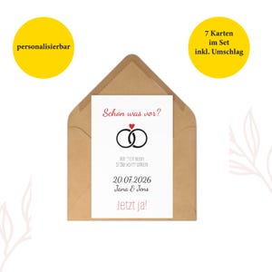 Save the Date Karte Hochzeit personalisiert mit Umschlägen Einladung Hochzeit Karte Einladungskarte Hochzeit save the date Postkarte