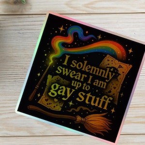 Sticker holographique Jure solennelle Gay Stuff