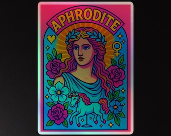 Aphrodite Holographic sticker