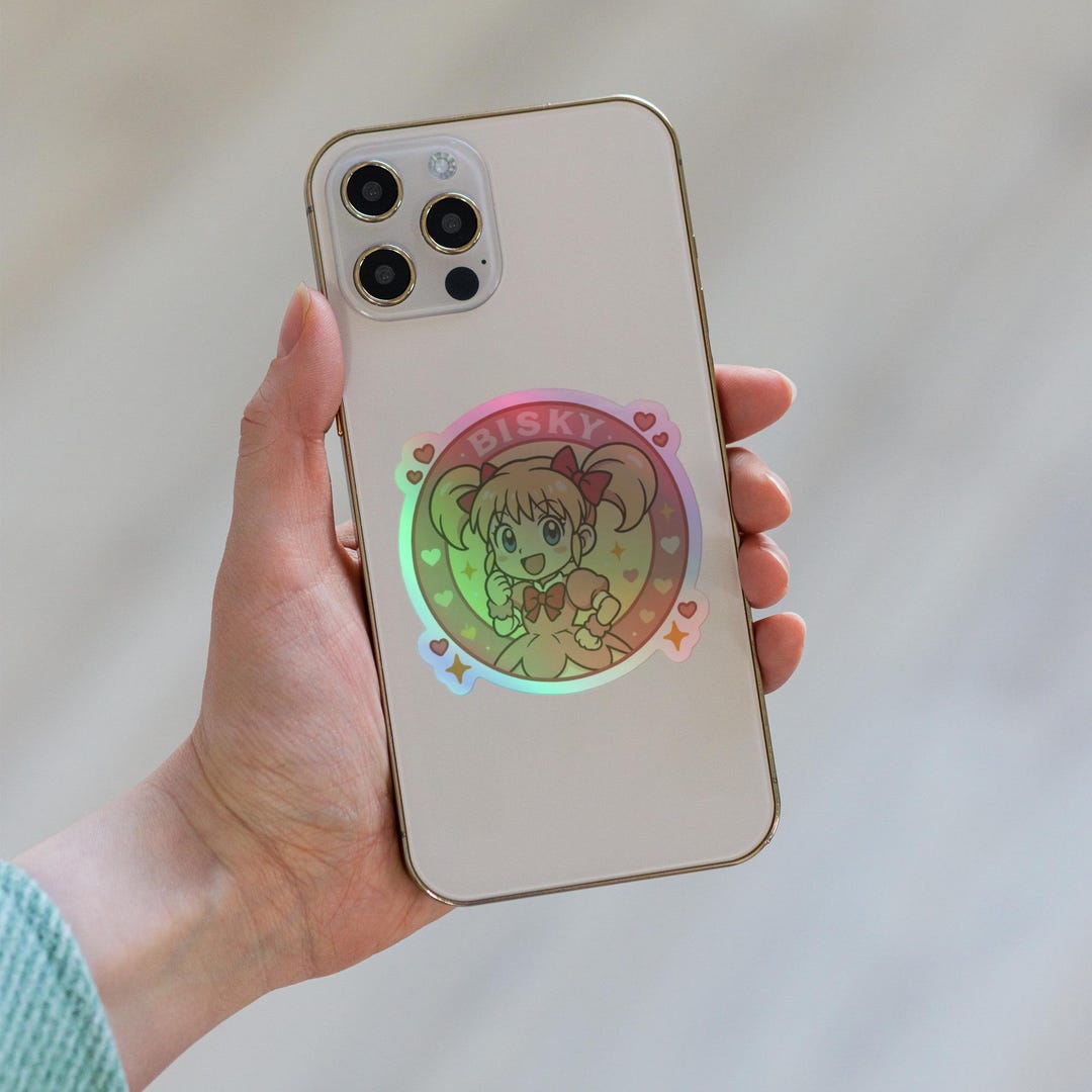 Bisky Holographic Sticker - Etsy