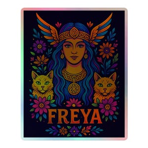 Freya Holographic sticker