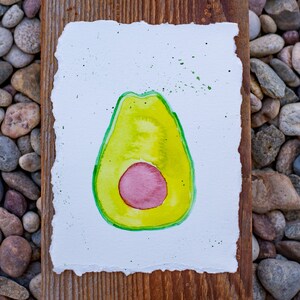 Avocado Watercolor Notecards