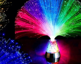 Multicolor Fiber Optic Starry Sky LED Lamp – USB Desktop Light for Room Decor, Holiday, Party, Camping, Night Mood Atmosphere Light