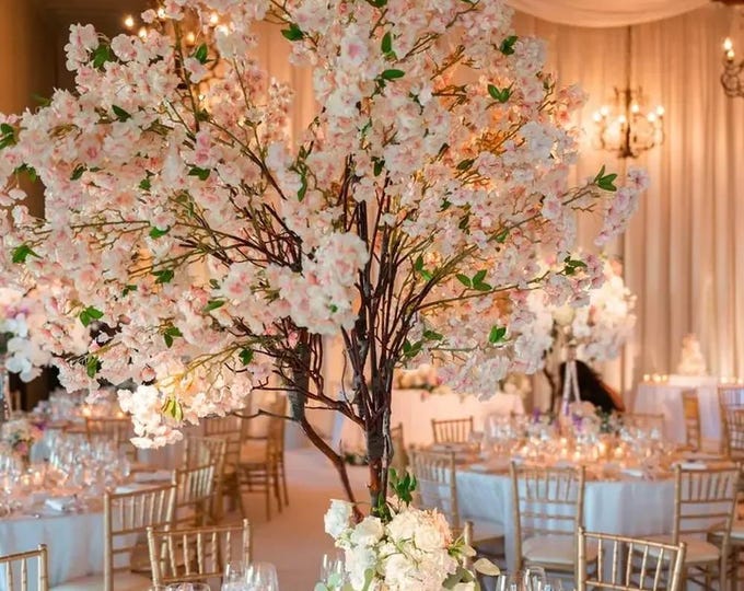 180cm Artificial Flowers Cherry Blossom Cherry Blossom Garland, Sarawak Vine Decor Rose String Lights – LED Fairy Lights
