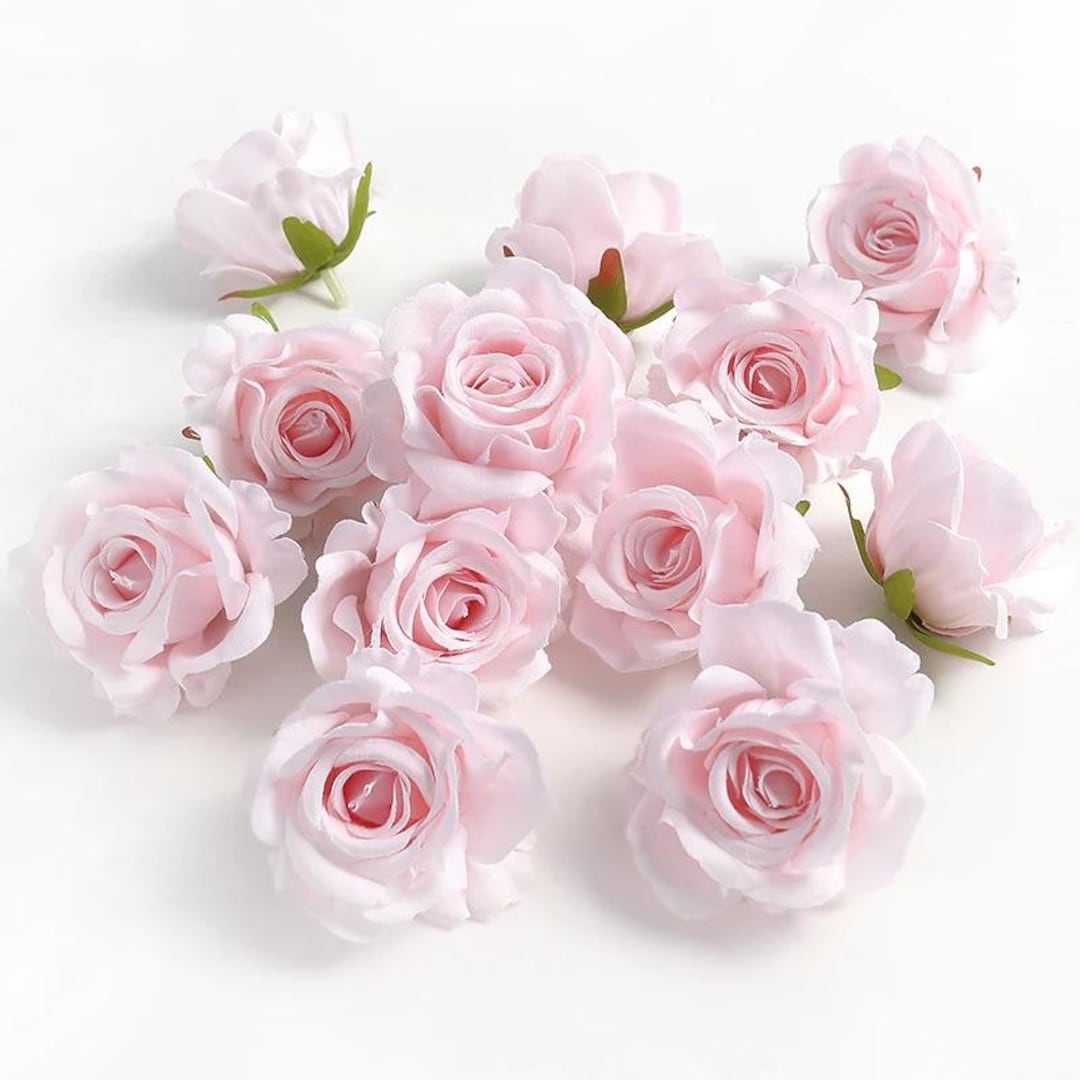 Silk Rose Flower Heads, 5/10pcs DIY Decor, Cake & Wreath Flowers DIY ...