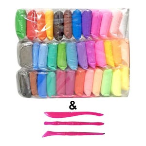 36 Color Super Light Clay Air Dry Polymer Modelling Clay Hand Therapy With 3 Tools Soft Creative DIY Toys Educational Slime for Kids Gifts