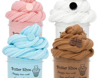 70ml Chocolate Cookies Butter Slime Kit With Scented Slime Soft Fluffy Putty DIY Plasticine Teen or Tween Gift Hand Therapy For Party Favor