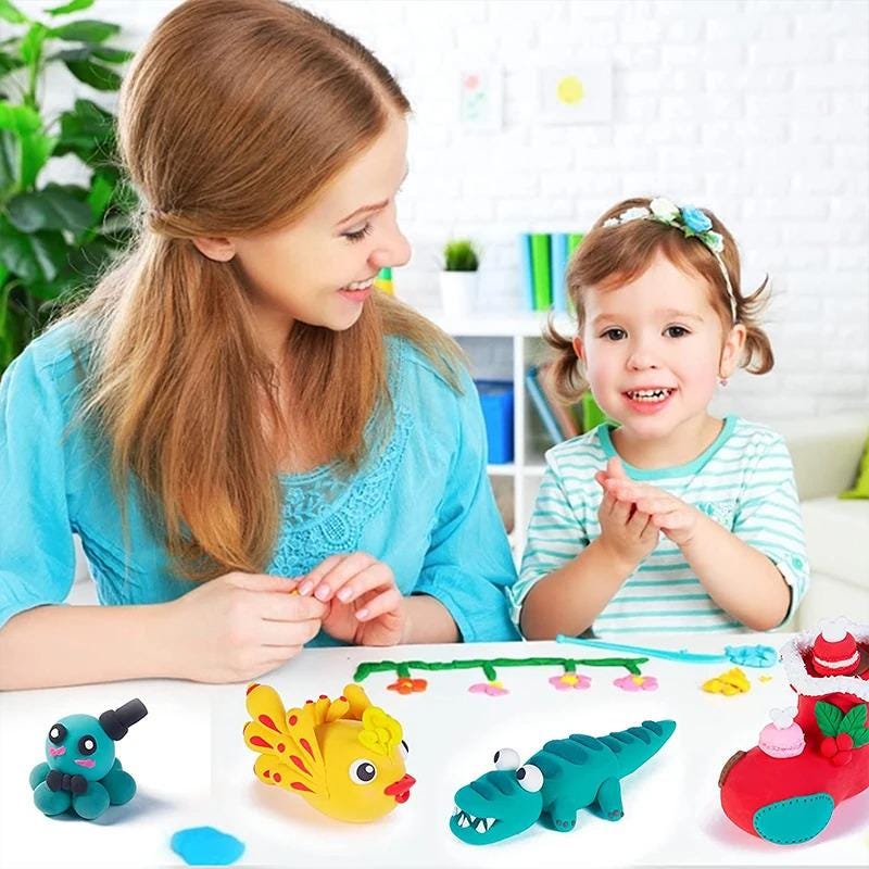 Set De 36 Colores De Arcilla Polimérica De Secado Al Aire – Plastilina Para Modelar Con Herramientas Y Bolsas Ziplock, Regalo Para Niños De 3 A 12 Años