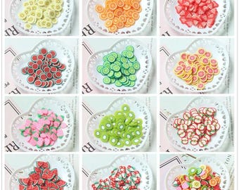 1000pcs Cristal Fruit Slime Toys for Kids Funny Clear Clay Non Stick Hand Antistress Jelly Mud Polyer Fruit Refresher Clay Accessories