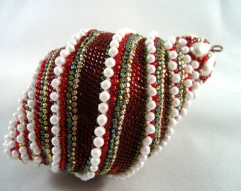 Candy Cane Tutorial - A Beadweaving Pattern for the Christmas Tree - Etsy