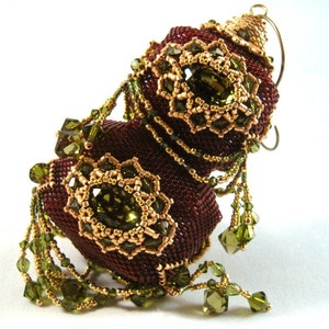 Pattern / Tutorial Beaded Christmas Ornament