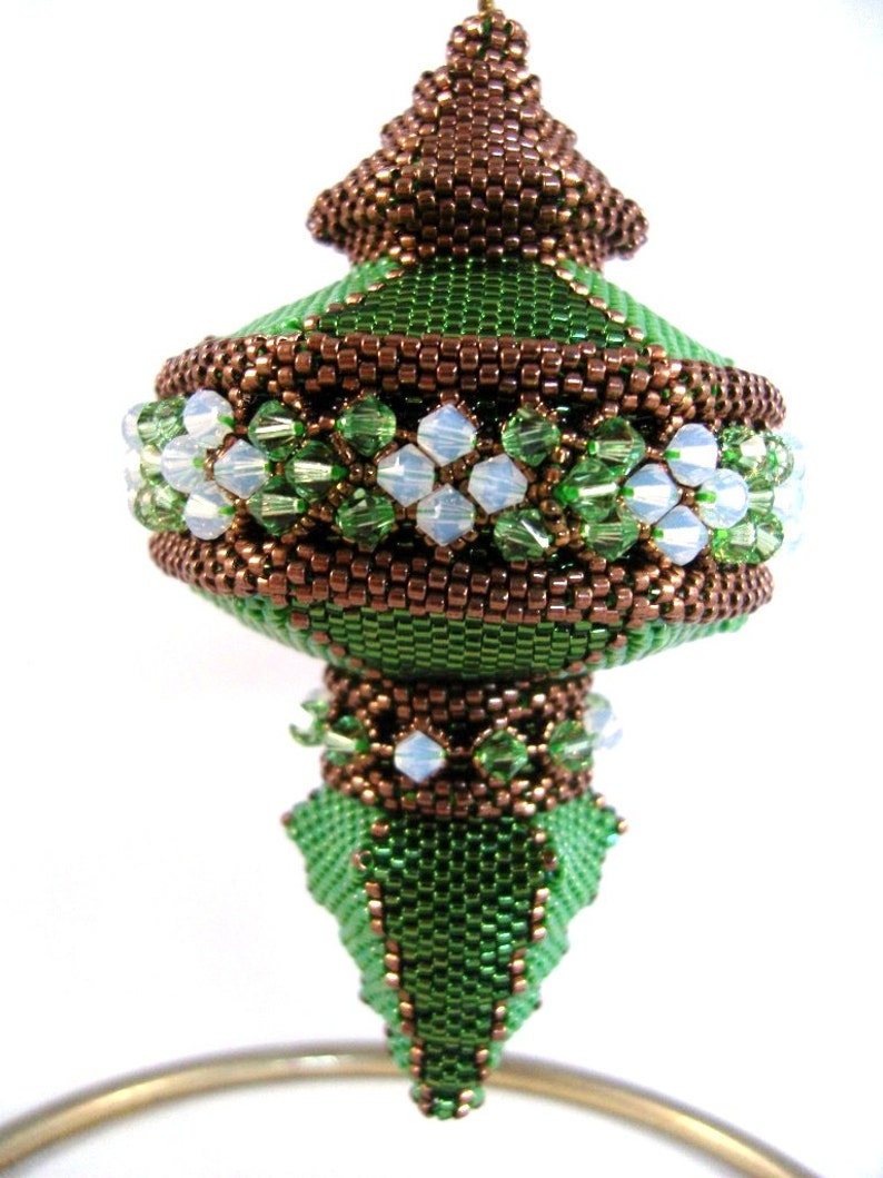 Pattern / Tutorial Beaded Christmas Ornament image 2