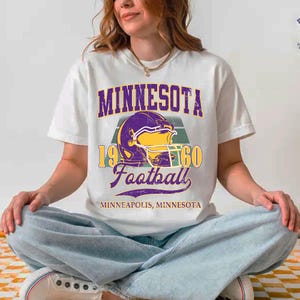 Minnesota Football Digital Download | 90s Minnesota Cartoon Style | Retro Game Day PNG | Instant Download for Sublimation, Print, Merch