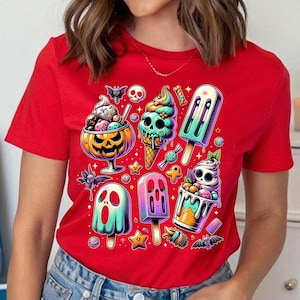 summerween png,halloween in summer,funny horror png,ice scream design,scary cute shirt,spooky summer png,sublimation design