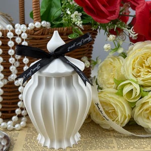Handcrafted Plaster Scented Candle Holder with Soy Wax Candle, Customizable Gypsum Exterior for Painting, Unique Aromatic Home Decor Gift
