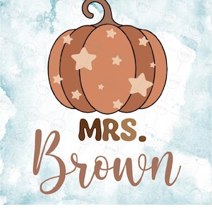 Pumpkin Teacher SVG, Fall Classroom Clipart, Autumn School Cut File, Digital Download