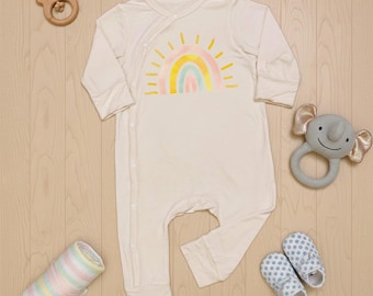 Rainbow Baby Bodysuit, Rainbow Baby Christmas, Gender Neutral, Baby Shower Birthday Gift, Baby Apparel, Neutral Colorful Rainbow Baby