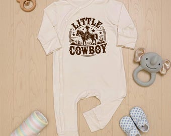 Little Cowboy Baby Romper, Country Boy Bodysuit, Newborn Cowboy, Cute Boy Farm, Long Sleeve Boys Outfit, Country Rodeo Shower