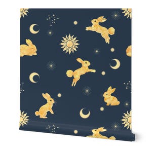 Himmlische Kaninchen Wandbild – Sofortiger digitaler Download