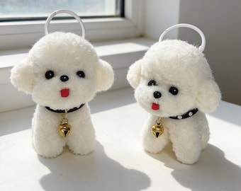 ミニチュア子犬のぬいぐるみ 小さなぬいぐるみ犬 ドールハウス
