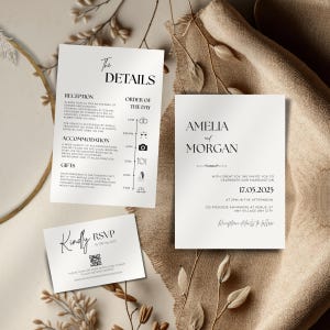 Benutzerdefinierte Hochzeitskarte | Elegante Printable oder ausgeliefert Einladen | Minimalistisch, rustikal oder Boho Hochzeitseinladung personalisiertes Design WIC001