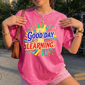 It's a Good Day for Learning Shirt, Preppy Teacher Back To School Striped Stars, First Day of School Shirt, School Counselor Gift