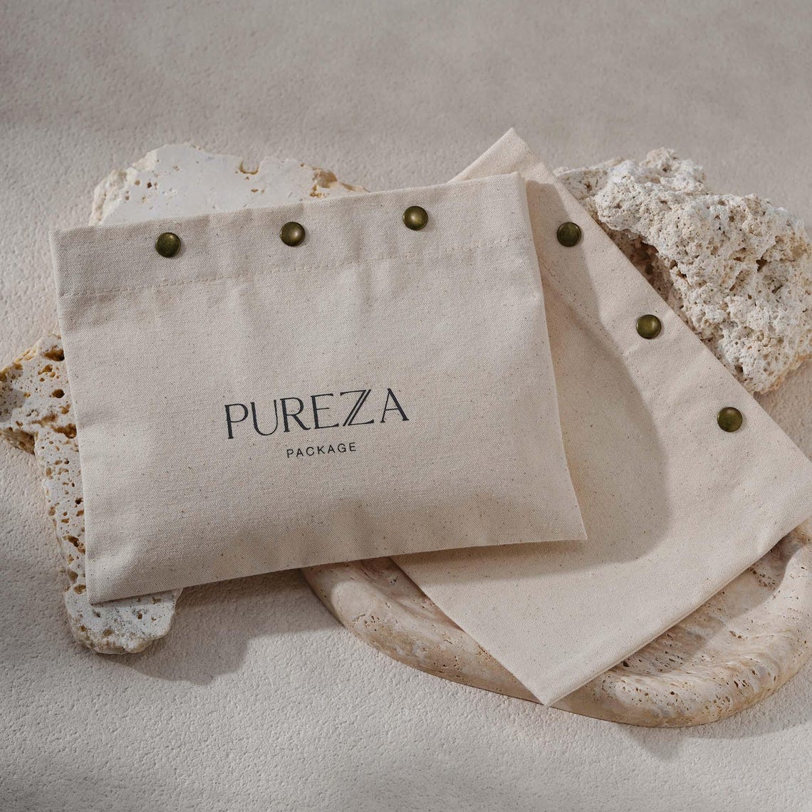50pcs Thick Cotton Envelope Dust Bags: Custom Logo and Size With Snap ...