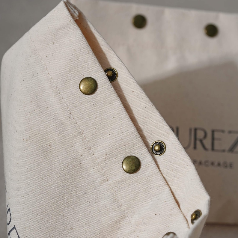 50pcs Thick Cotton Envelope Dust Bags: Custom Logo and size with snap B3-01 image 9