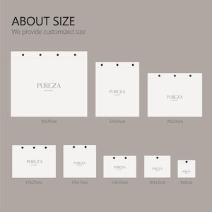 50pcs Thick Cotton Envelope Dust Bags: Custom Logo and size with snap B3-01 image 10