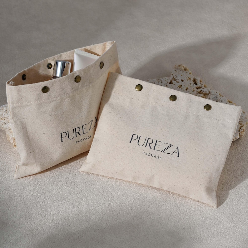 50pcs Thick Cotton Envelope Dust Bags: Custom Logo and size with snap B3-01 image 8