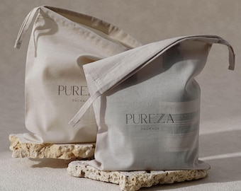 50pcs Colorful Pure Cotton Drawstring Bags: Custom Logo Jewelry pouch Clothes Dust Bag A2-01