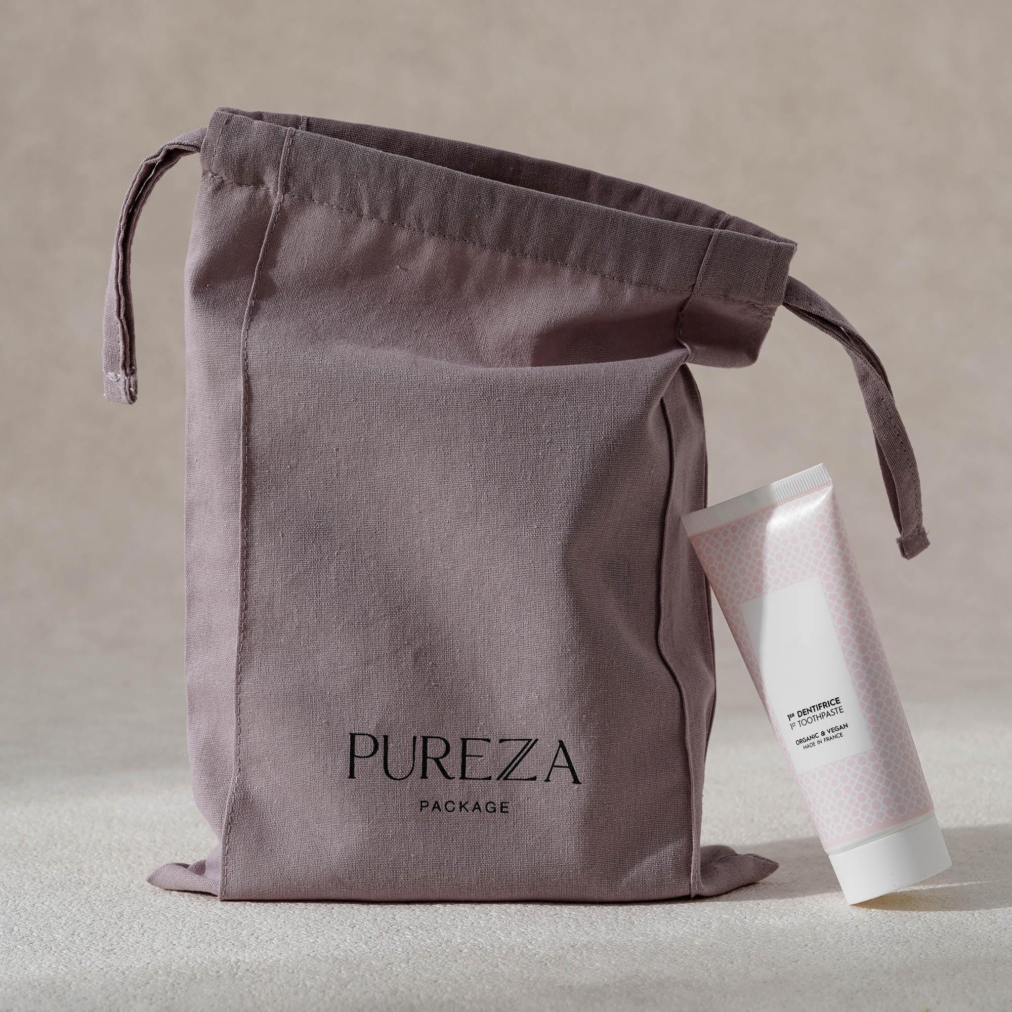 Two String Small Bag 50pcs Pure Cotton Purple Bag With Two Strings: Custom Logo & Size, Dust ...