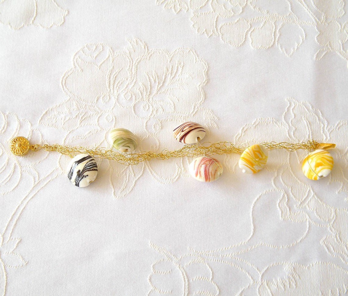 Boho Wedding Bracelet Crochet Hook Jewelry Crochet Hook Etsy