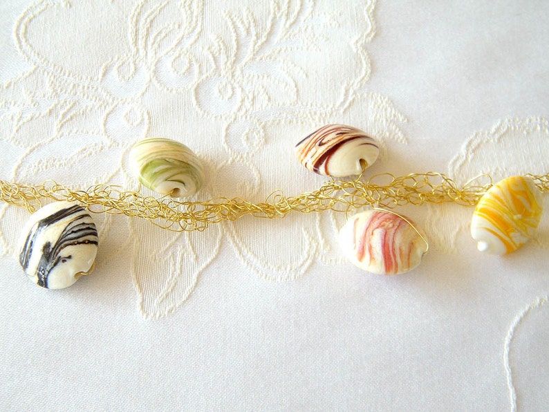 Boho Wedding Bracelet Crochet Hook Jewelry Crochet Hook Etsy