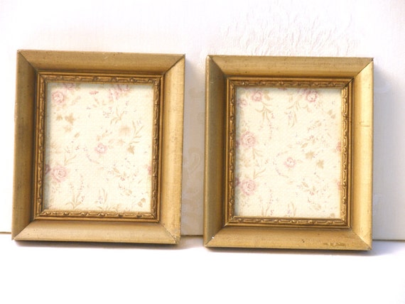 Set Shabby Chic Decor Holiday Gift Framed Wall Art Wall Etsy