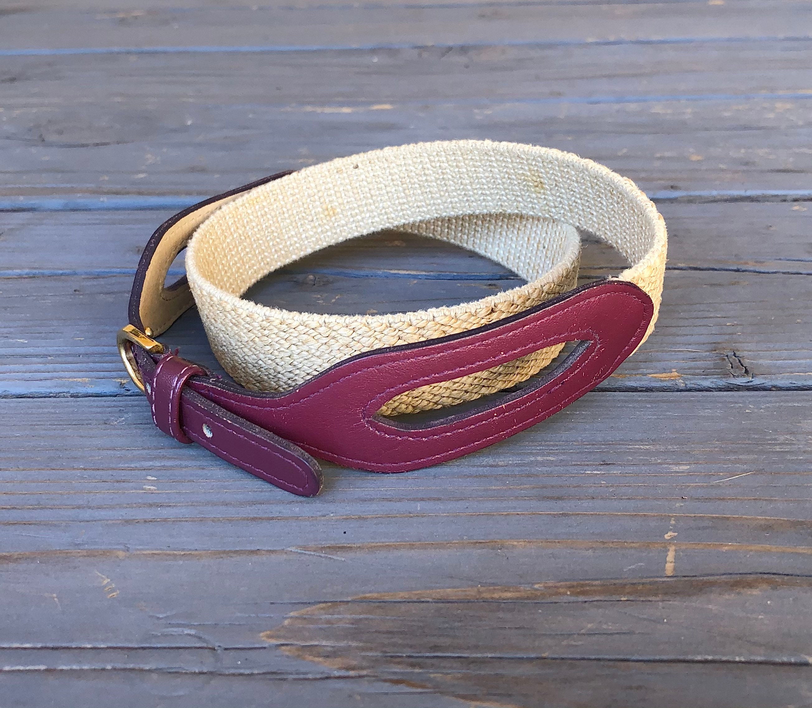 VINTAGE 80s 90s Plum Leather Wrap Belt Vintage 1980 main image 3
