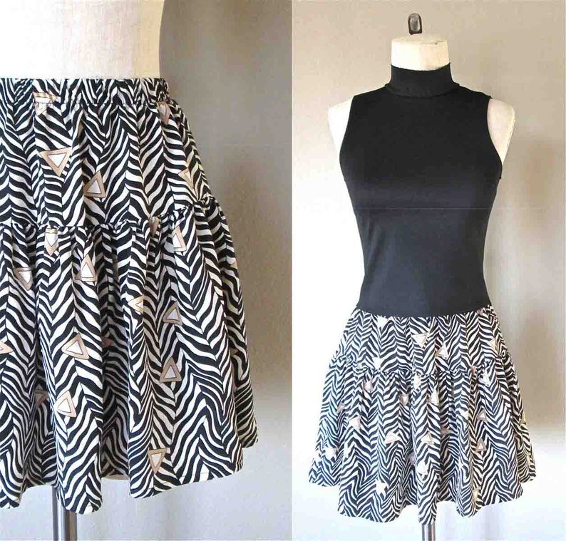 white skater skirt 90s