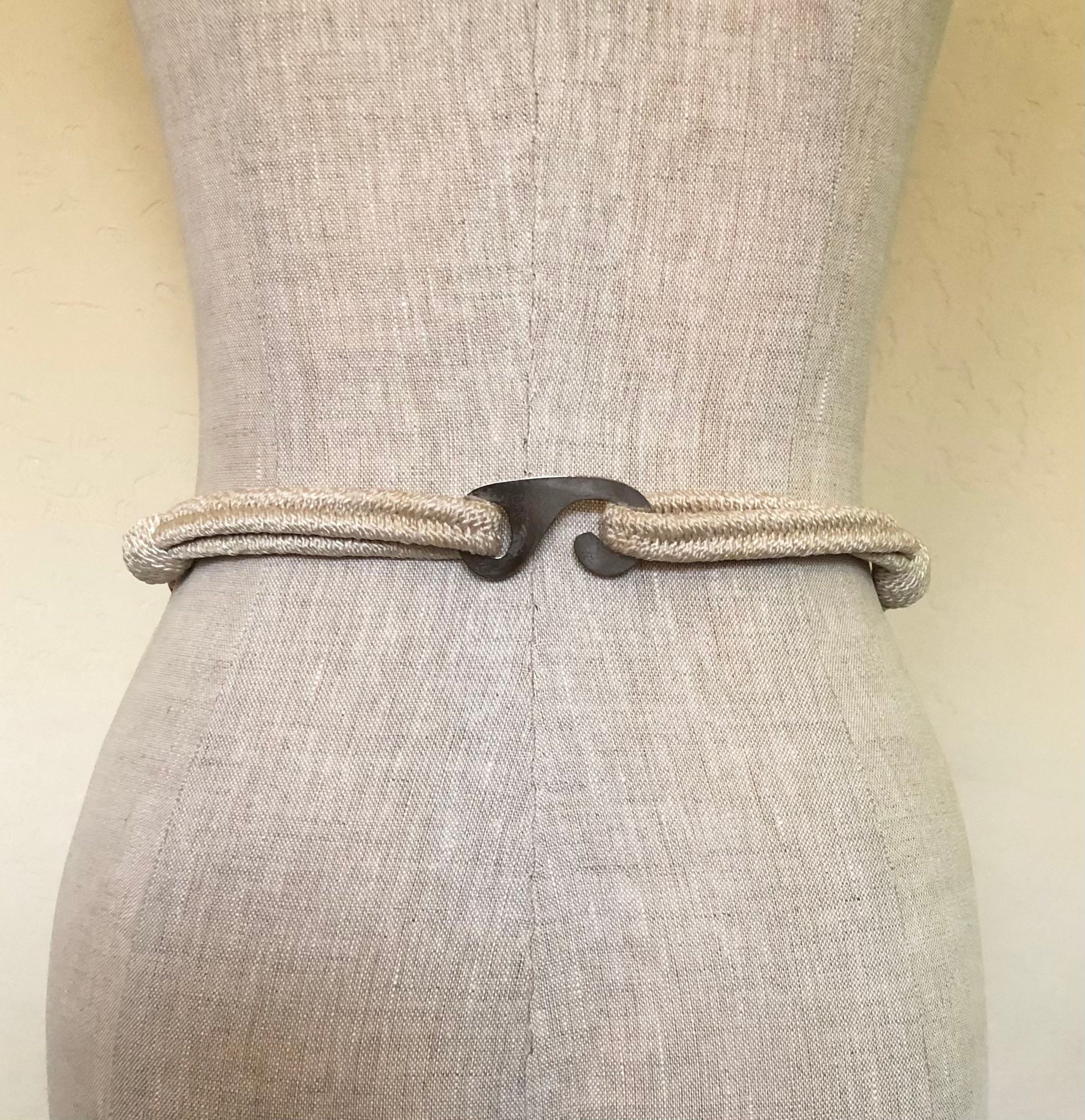 80s Boho Belt Wood Bead Adjustable Vintage Vintage 1980 main image 3