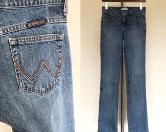 Vintage 1990's jeans WRANGLER COWGIRL bootcut denim long leg - XS