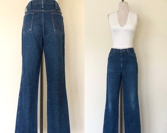 Vintage 90's jeans WRANGLER COWBOY CUT dark denim jeans - 34 x 34