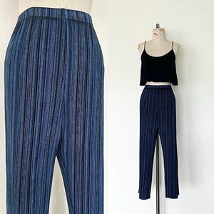 80s Vintage Converse Striped Pants - Sz L Fits Long - Warm