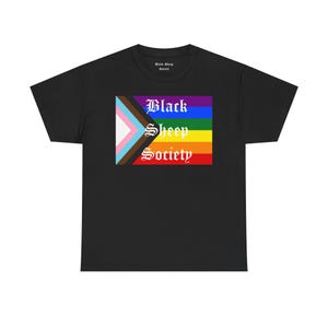 Black Sheep Society Pride Shirt | LGBTQ Community Tee | Queer Owned Brand | Rainbow Sheep Graphic T-Shirt | Pride 2025 Apparel
