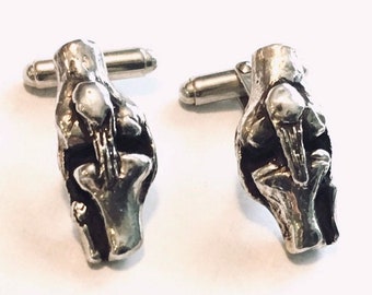 Knee Joint Cufflinks in Solid Sterling Silver