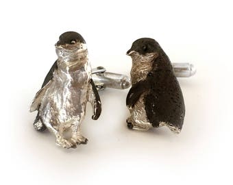 Little Fairy Penguin Cufflinks, wildlife from Victoria, Australia