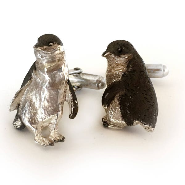 Little Fairy Penguin Cufflinks, wildlife from Victoria, Australia